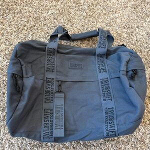 Taylor Swift Eras Tour Gray Canvas Travel Bag